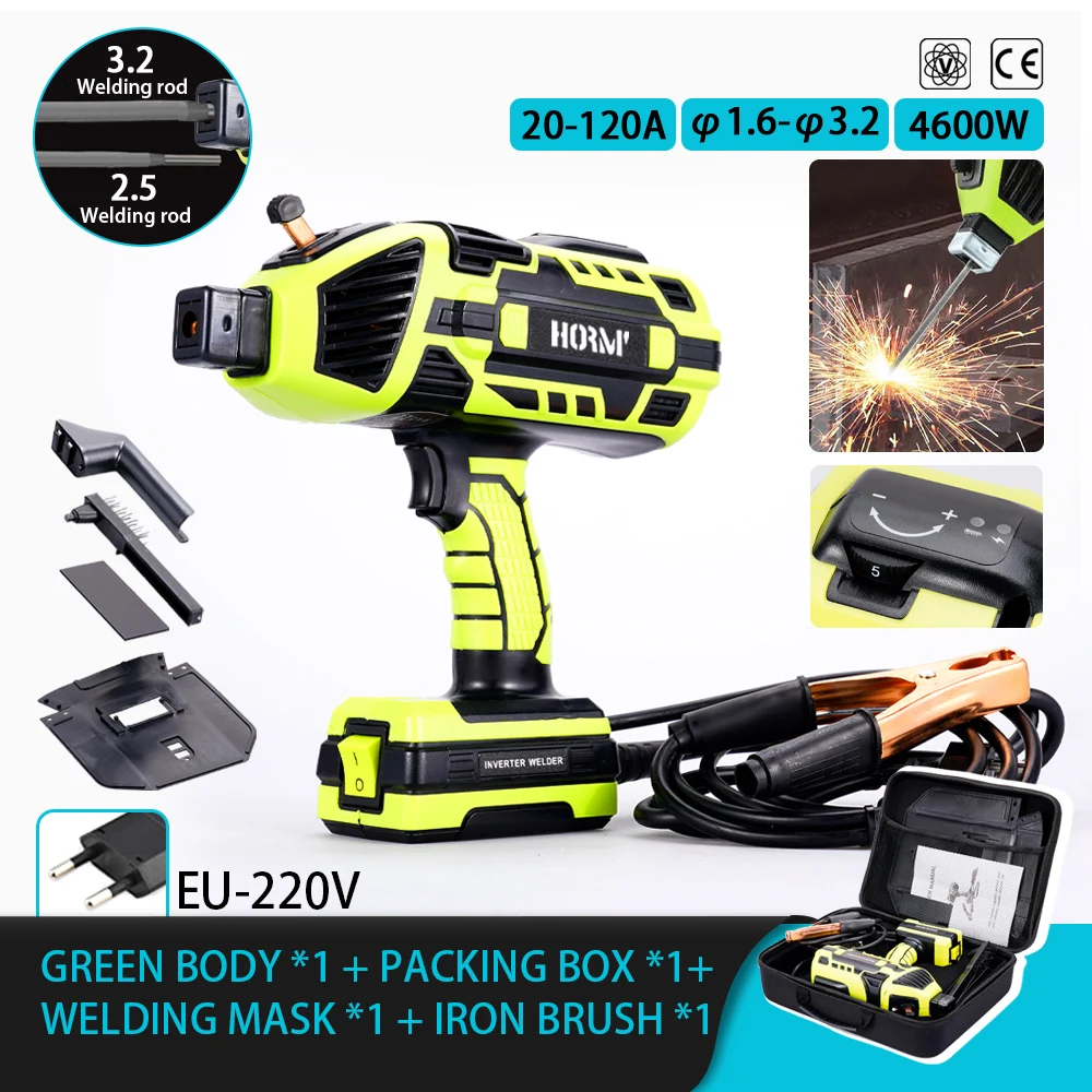 4600W Elektrikli Kaynak Makinesi El Tipi Küçük Taşınabilir 220V Mini Ev Kaynakçı Aracı Inverter Taşınabilir Manuel Kaynak Ekipmanları AB