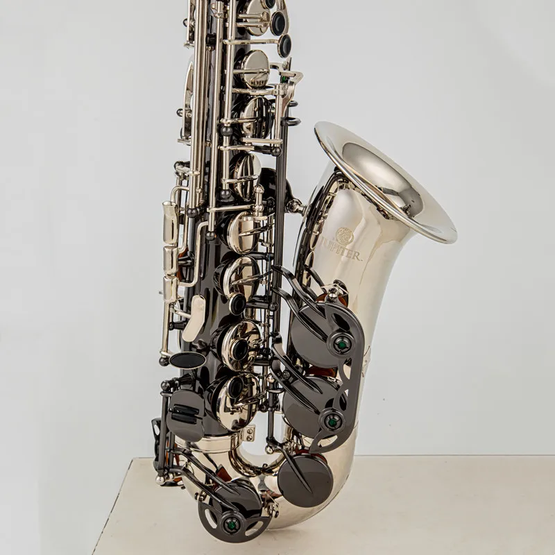JUPITER JAS1100 Alto Eb Tune Saxophone Brass Musical Instrument Black silver Lacquer Sax Case Mouthpiece