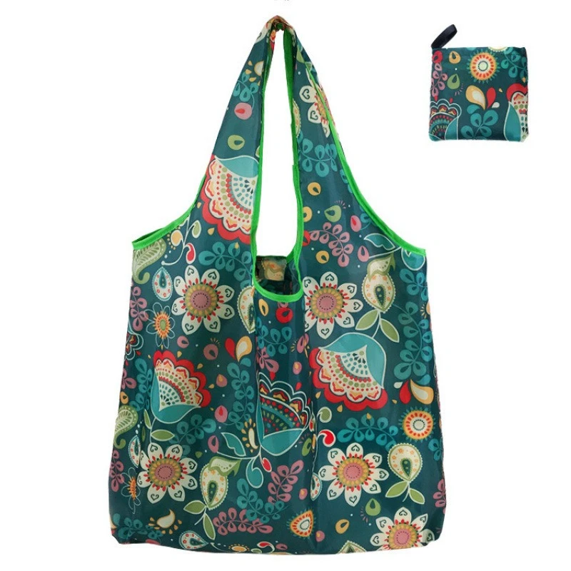 Eco-Friendly Foldable Tote Bag - Large Reusable Shopping and Storage Solution