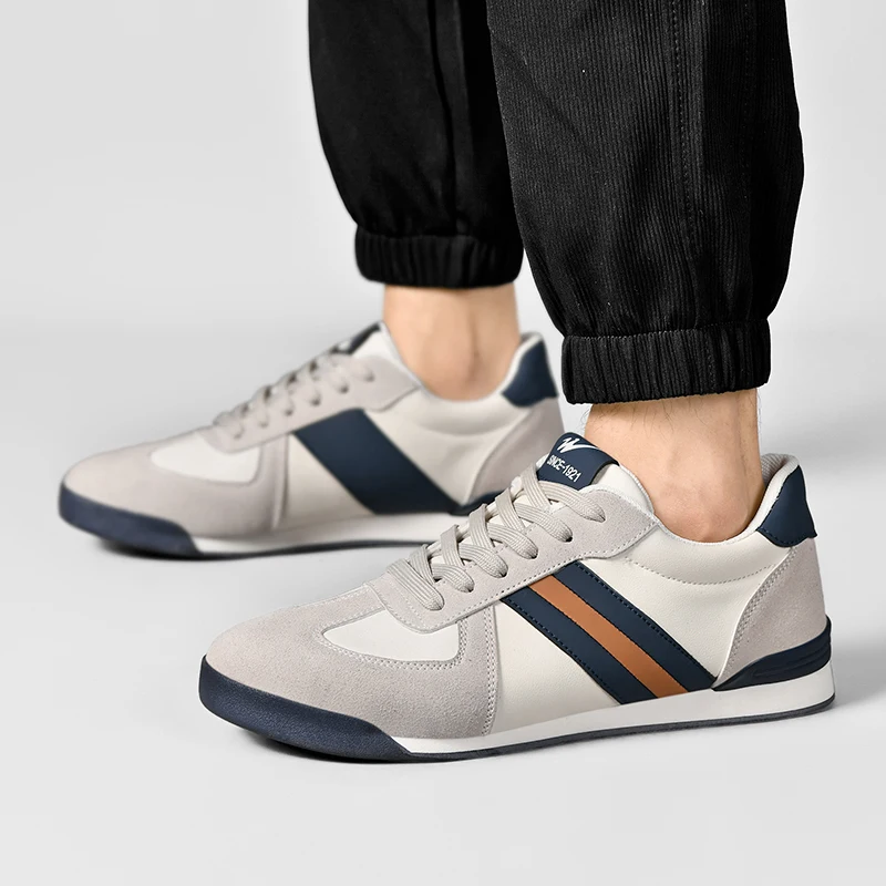 2026 Men Retro Sneakers Flat Sole Versatile Casual Shoes Comfortable Daily Footwear Stylish Vintage Men's Footwear 4