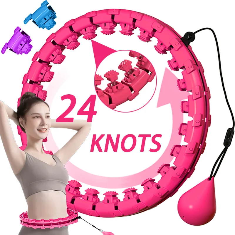 Enhanced Fitness Smart Hoop Pro-Level Gym Workouts With Easy-Adjust Weight Size Detachable Segments for Convenient Storage fitness hoop