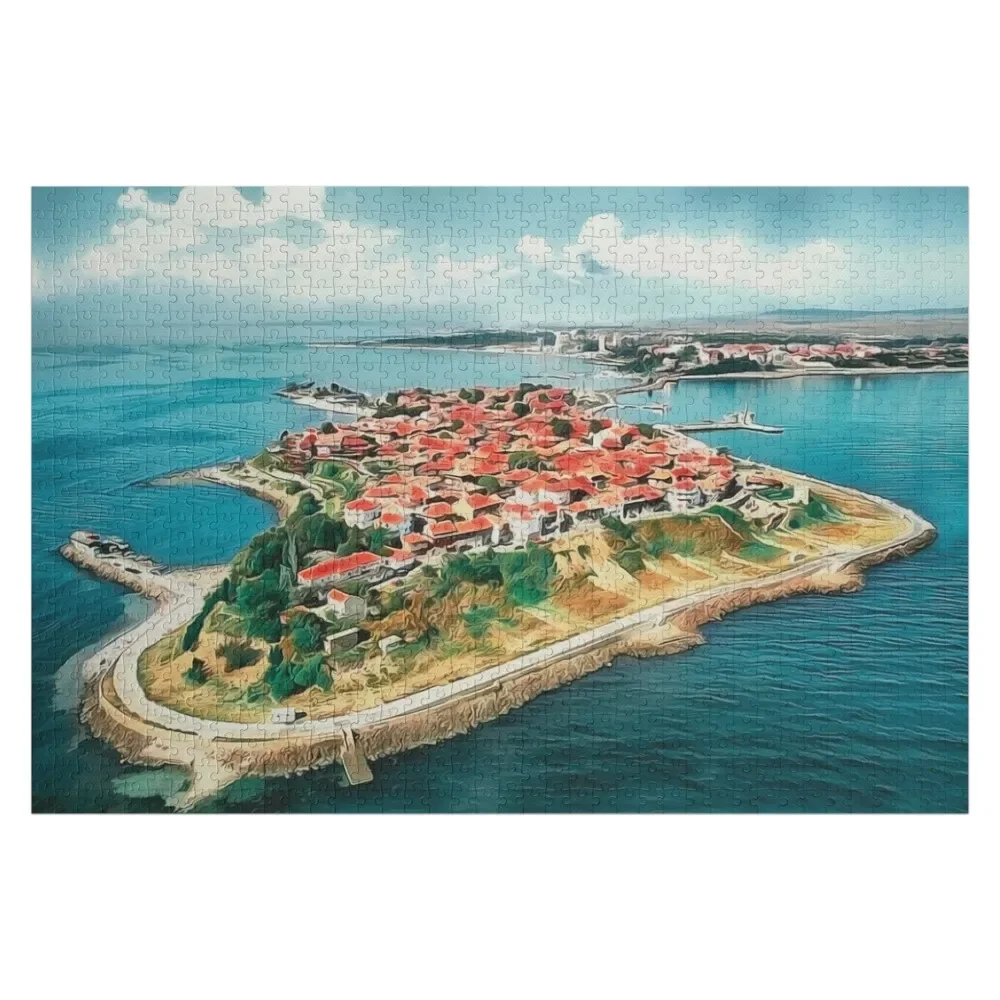 

Island of Old Nessebar, Black Sea, Bulgaria Jigsaw Puzzle Baby Toy Customized Photo Baby Wooden Puzzle