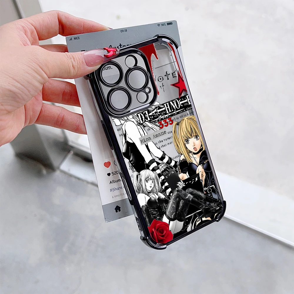 Chic Anime Misa Amane Plating Phone Case - Anti-Fall Protection