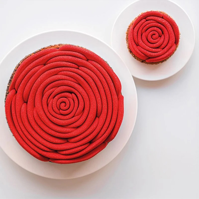 Valentine’s Day Rose Silicone Cake Mold – Non-Stick Mousse Pastry Mold for Baking, Easy... - SKU RSCM1525 - UGI Packaging