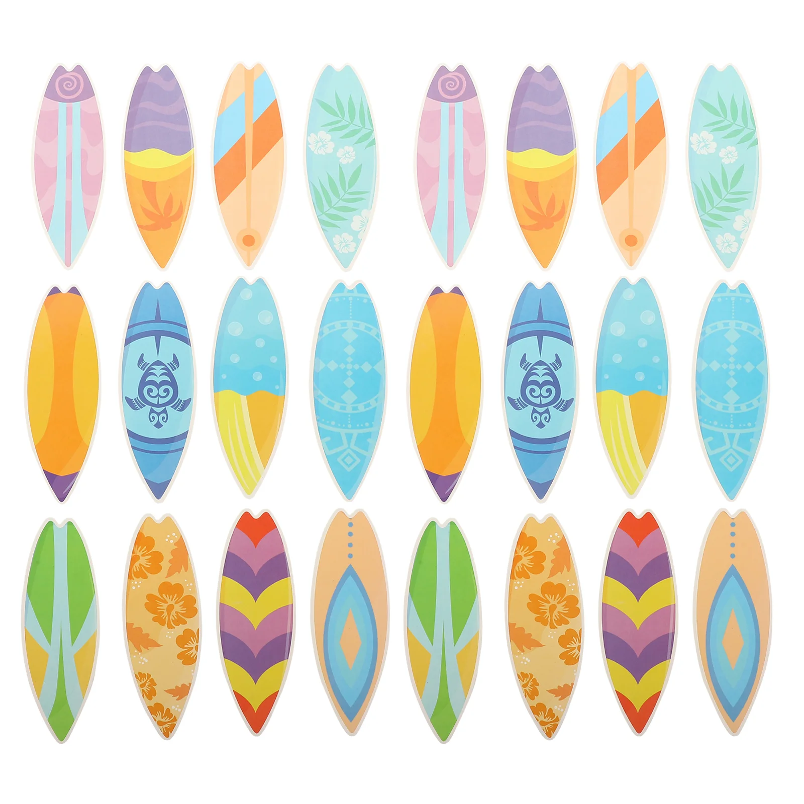 

60 Pcs Mini Stickers Decorative Surfboard Decoration Laptop Scrapbook Paper Child Bulletin Cutouts
