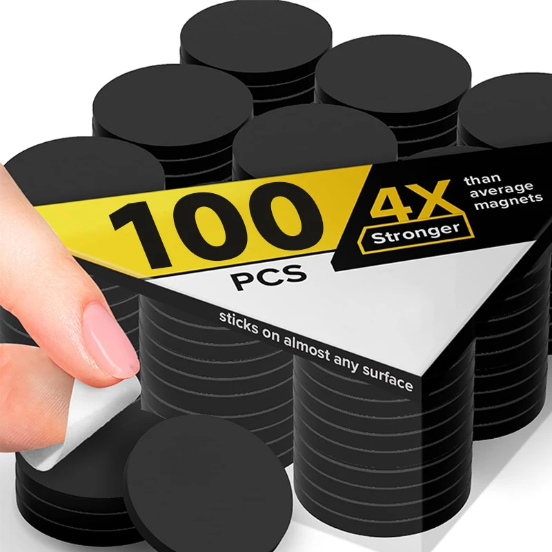 แม่เหล็กจุดกลม100/50X แผ่นแม่เหล็กมีกาวในตัวมีความยืดหยุ่นสูงสำหรับวงกลมสติกเกอร์แม่เหล็กสำนักงานบ้านโรงเรียน 1