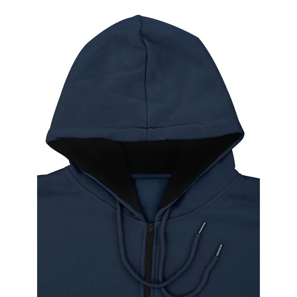 2pcs Men's Hooded Sweatshirt&Pants Set, Casual Sports Fitness Co-ord,Tracksuit for Gym, Running, Workout, Activewear Set for Men 6