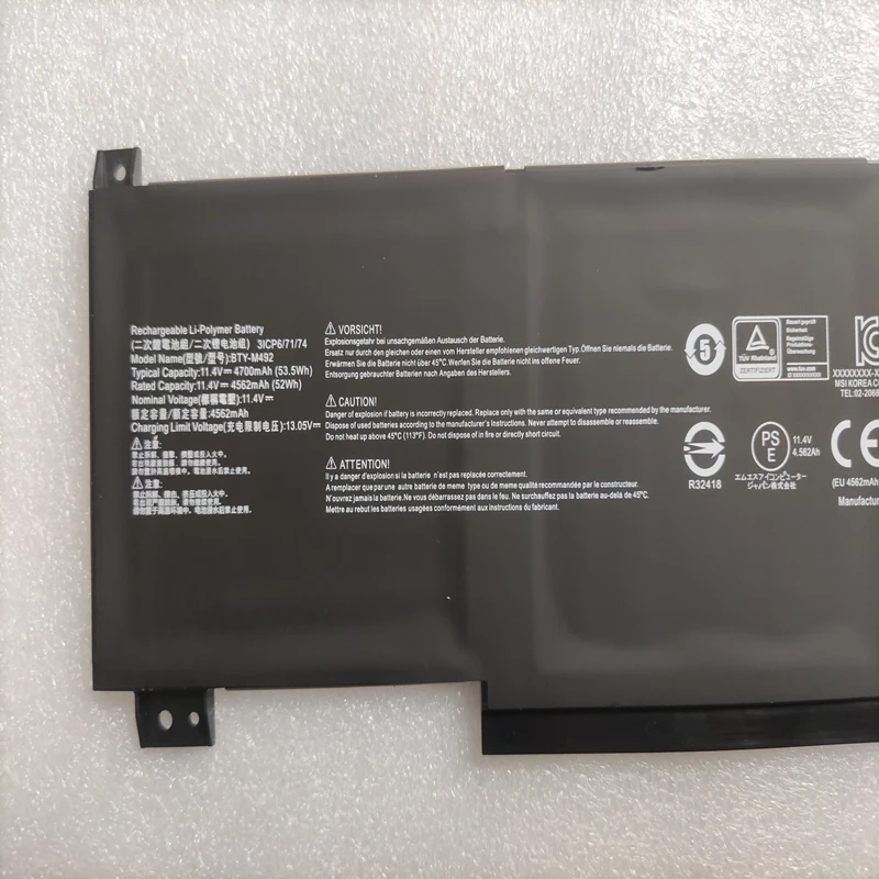 Bateria para Msi Modern 15 A10rb A10ras A10m A11m Summit B15 Stealth Pulso de 15m Gl76 11udk Gl66 Gf66 Instant 14 Hands-on - Imagem 6