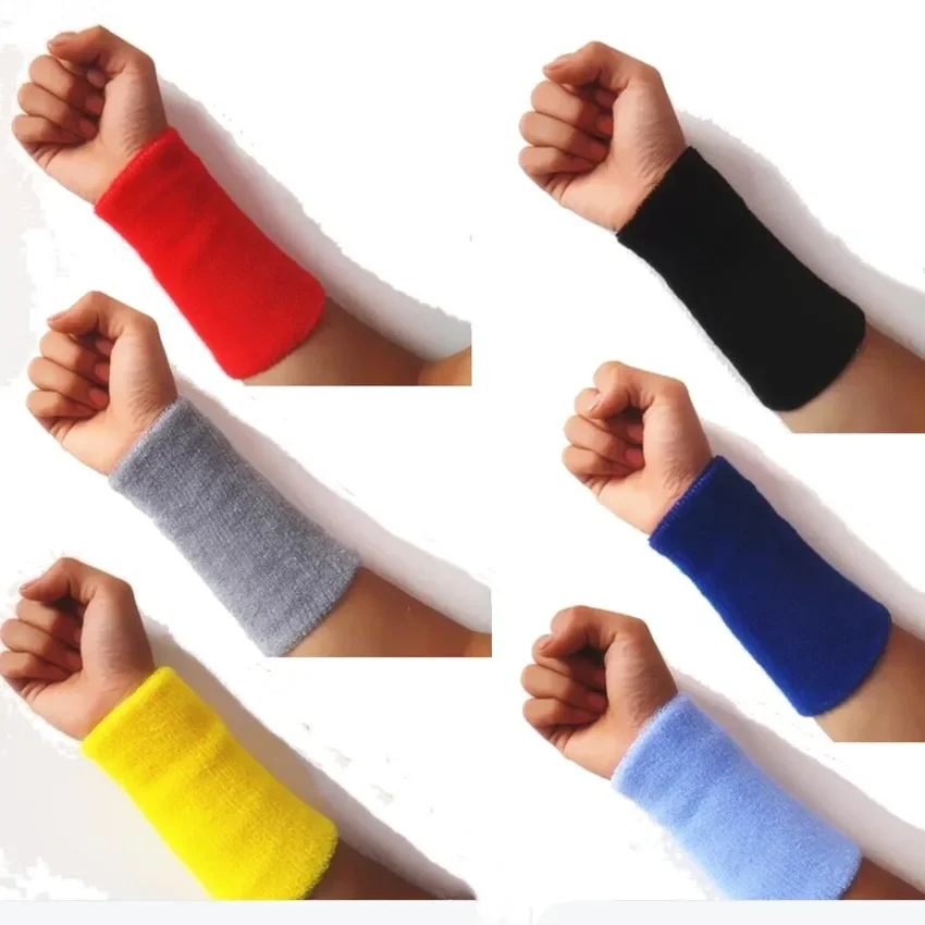 Sports Sweat Wristband Cotton Elastic Bandage Hand Sport Wrist Support Brace Wrap Carpal Tunnel wrist sweat wristbands wrist brace wrist guard wrist support band wrist straps wrist support wrist sweatband