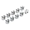 Clips Glass Bracket Clamp Silver Zinc Alloy 10pcs Chrome For Fixing Bathroom Glass Holders Home Shelf Support Shelves 1