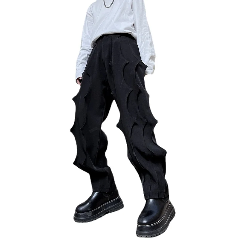 

Mens Youth Fashion Gothic Stitching Special Design Harem Trousers Pants
