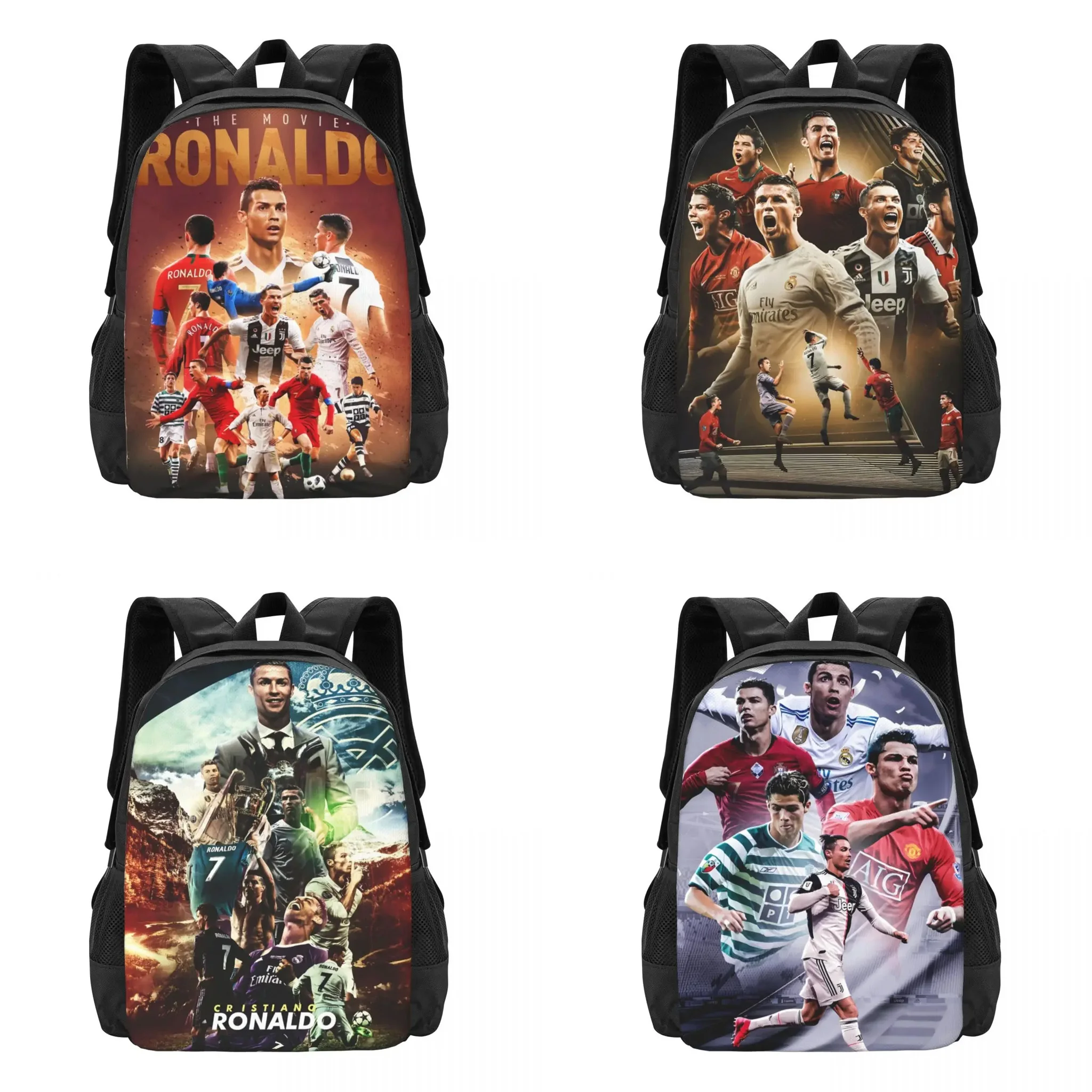 

Football Player CR7 Soccer Travel Laptop Backpack, Business College School Computer Bag Gift for Men & Women