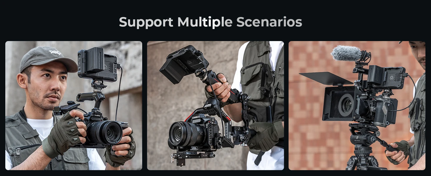 SmallRig Kamera-Cage für Panasonic LUMIX S1 II / S1 IIE / S1R II / S5 II / S5 IIX / G9 II mit Schnellverschluss-NATO-Schienen und Arca-Swiss-Basis – Detail 6