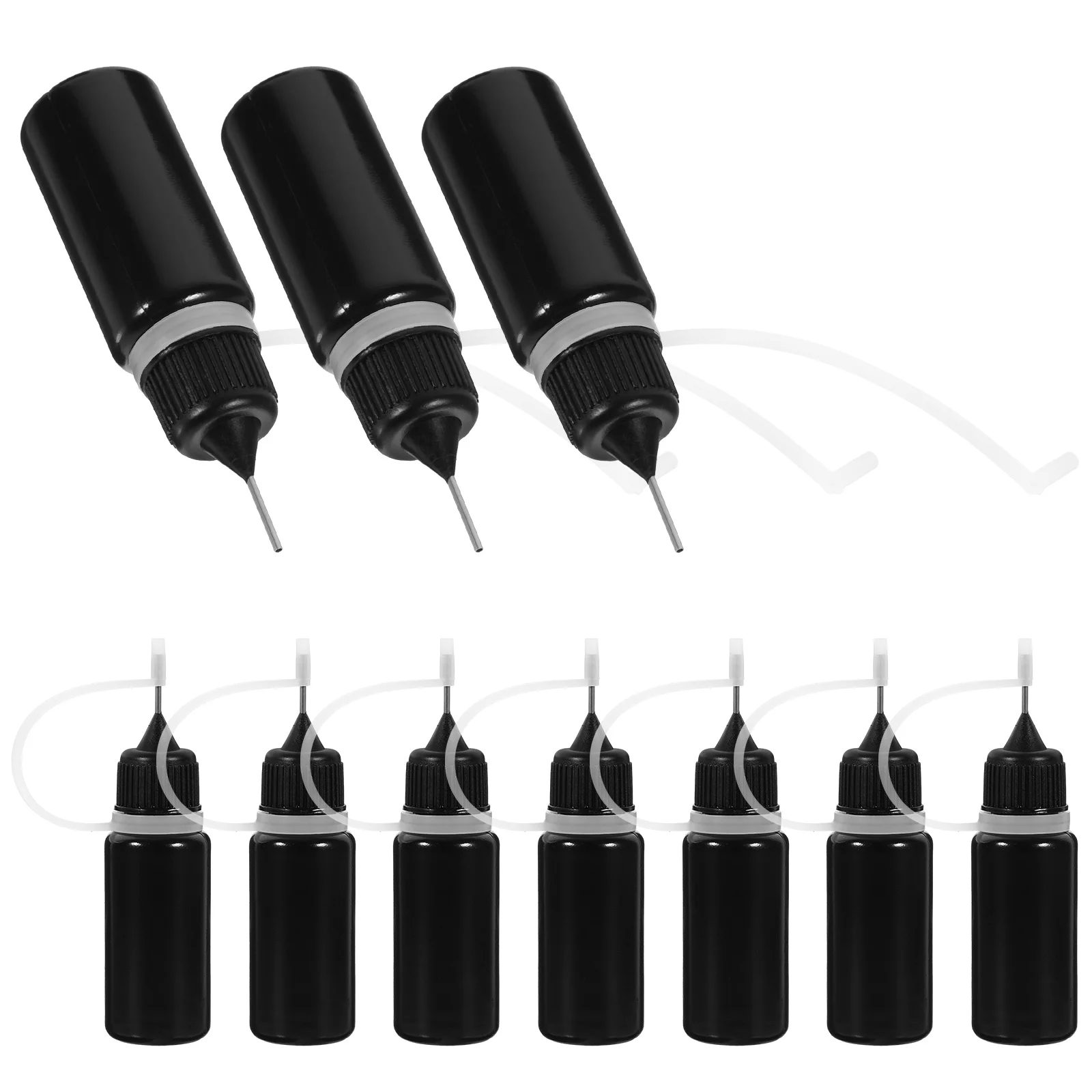 

20pcs Glue Applicator Bottles Precision Tip Bottles Glue Application Bottles Needle Gluing Bottles(10ml)