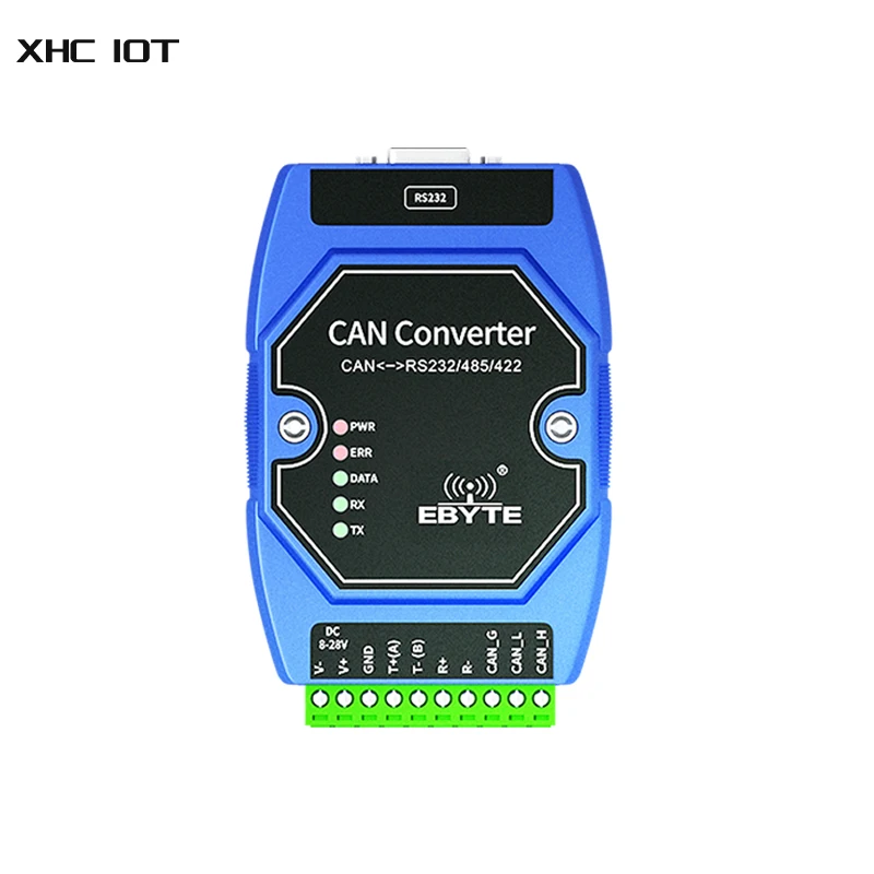 

CAN to Serial Protocol Converter Can to RS485/RS232/RS422 XHCIOT ECAN-401S Build in Watchdog DC 8～28V Wide Baud Rate Range
