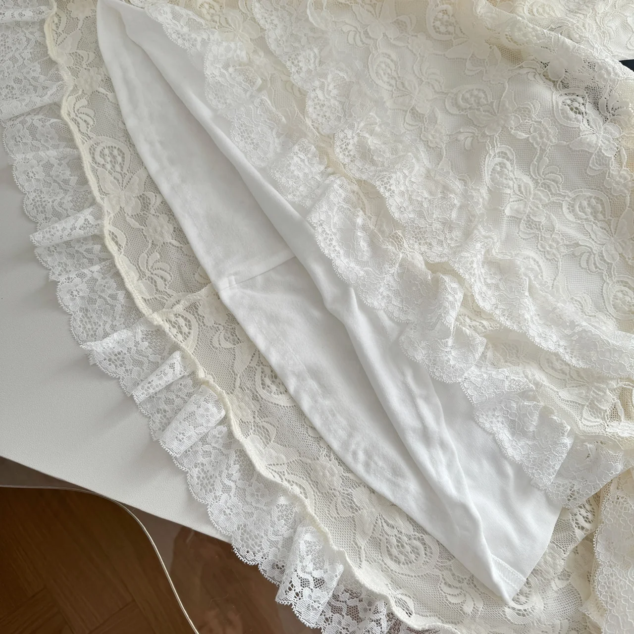 Elegant Lace Mini Dresses Women V-neck Long Sleeve Ruffles A-line Autumn New Sweet Korean Fashion Party Dress Female Vestidos