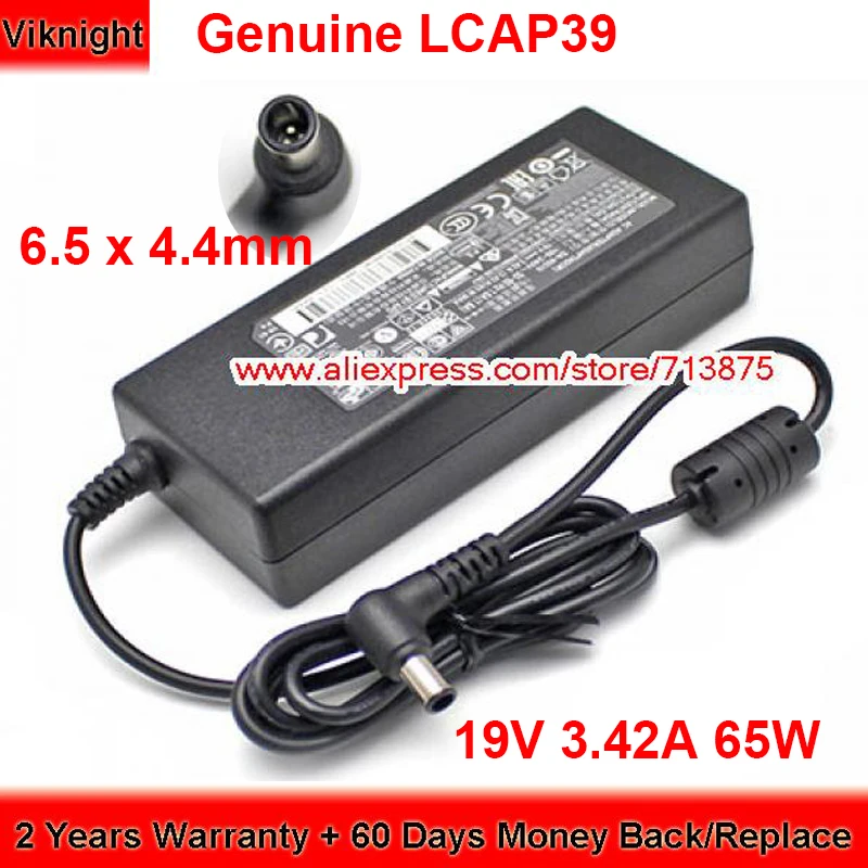 

Genuine DA-65F19 19V 3.42A AC Adapter for LG R400 R410 X-NOTE C500 M2780D LCAP40 IPS MONITOR 29MA73 E2742VA 29EB73 32UL750