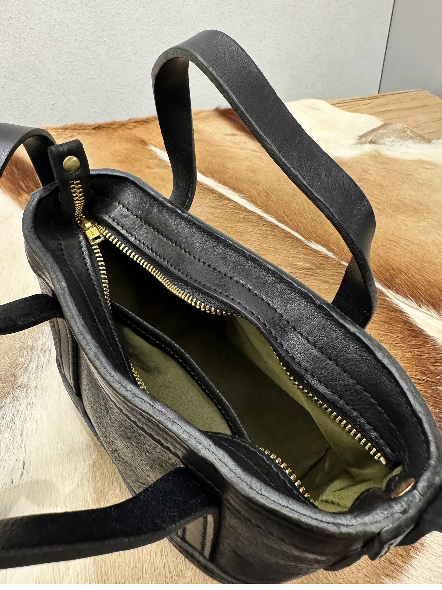 PNDME einfache lässige pflanzlich gegerbte Rindsleder Damen kleine Handtasche Wochenende Party Luxus echtes Leder Damen süße Umhängetasche – Detail 22