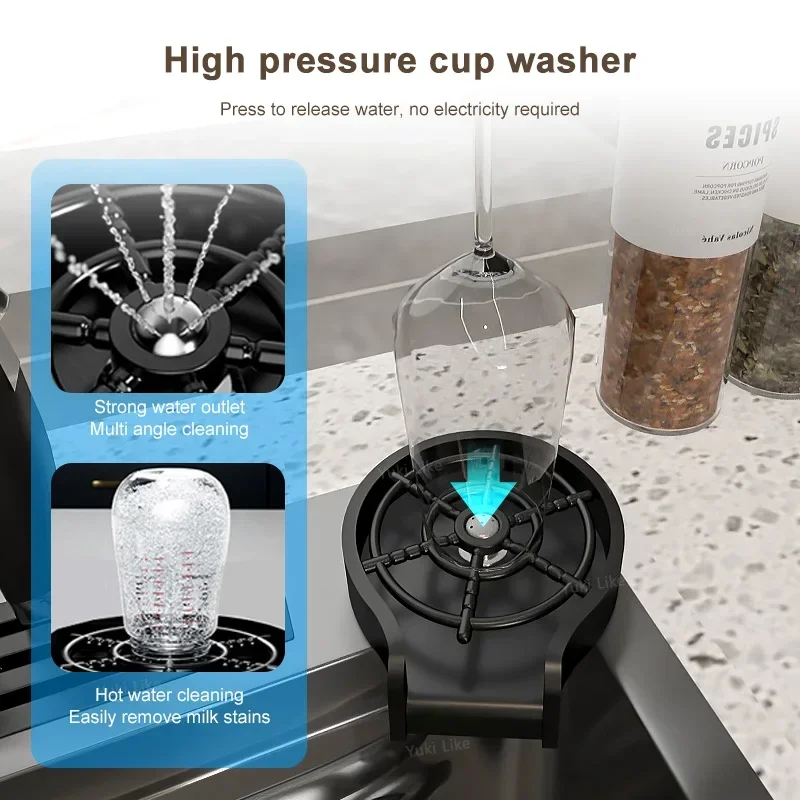 Waterfall Sink Kitchen Stainless Steel Large Single Slot Multifunctional Tank Apartment Wash Basin Drainage on the left 6