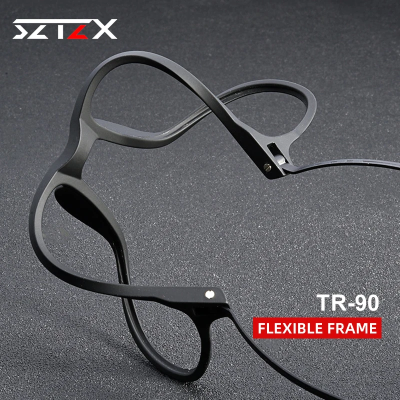 SZTZX Ultra-Light Rubber Pure Titanium Reading Glasses Blue Light