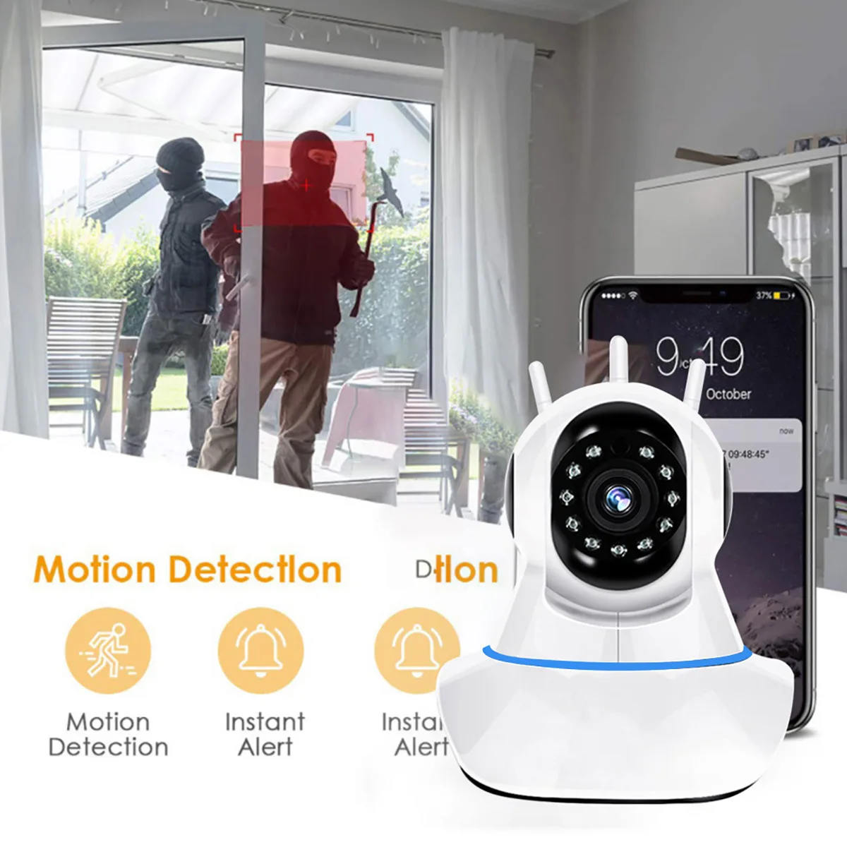  PTZ IP  ī޶, AI ޸ӳ̵  ,   ̺ , Yoosee V380, Carecam , 2MP, 1080P