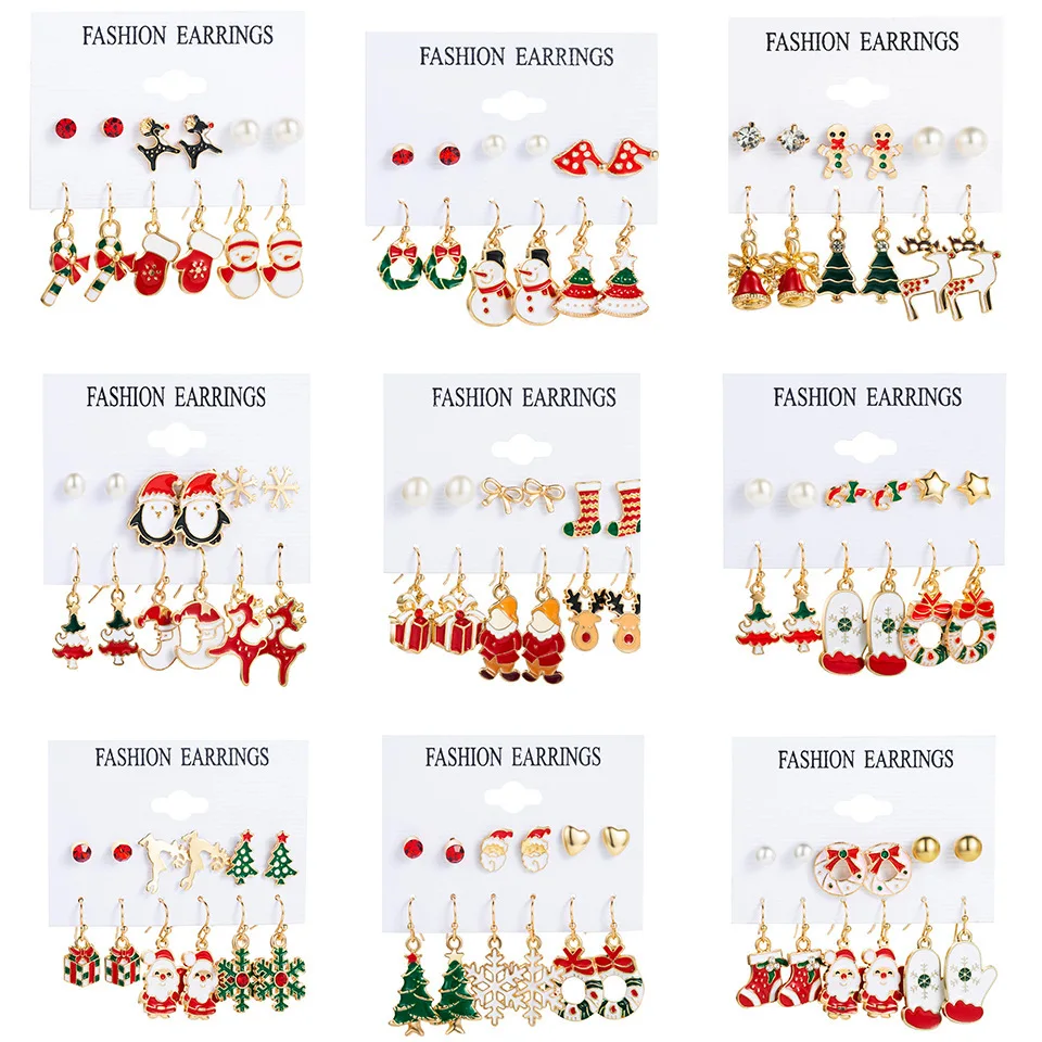 12pcs Dancing pendant elk for Christmas tree