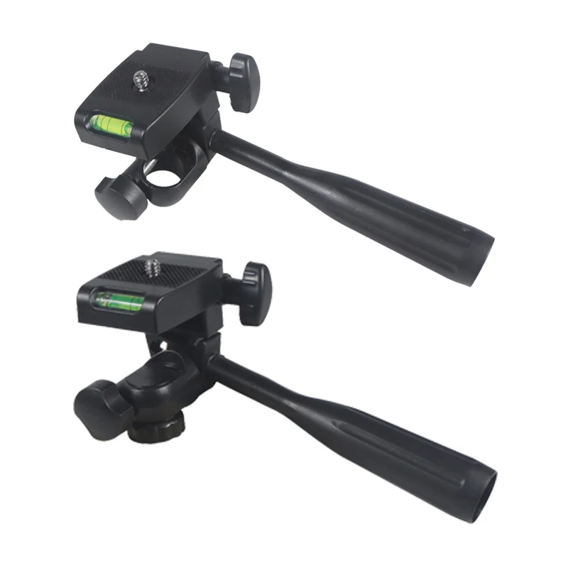 

Three-way Head Mobile Phone Micro SLR Handle PTZ Camera Rotating Bracket Tripod Accessories Laser Level Tripod Head w Arm