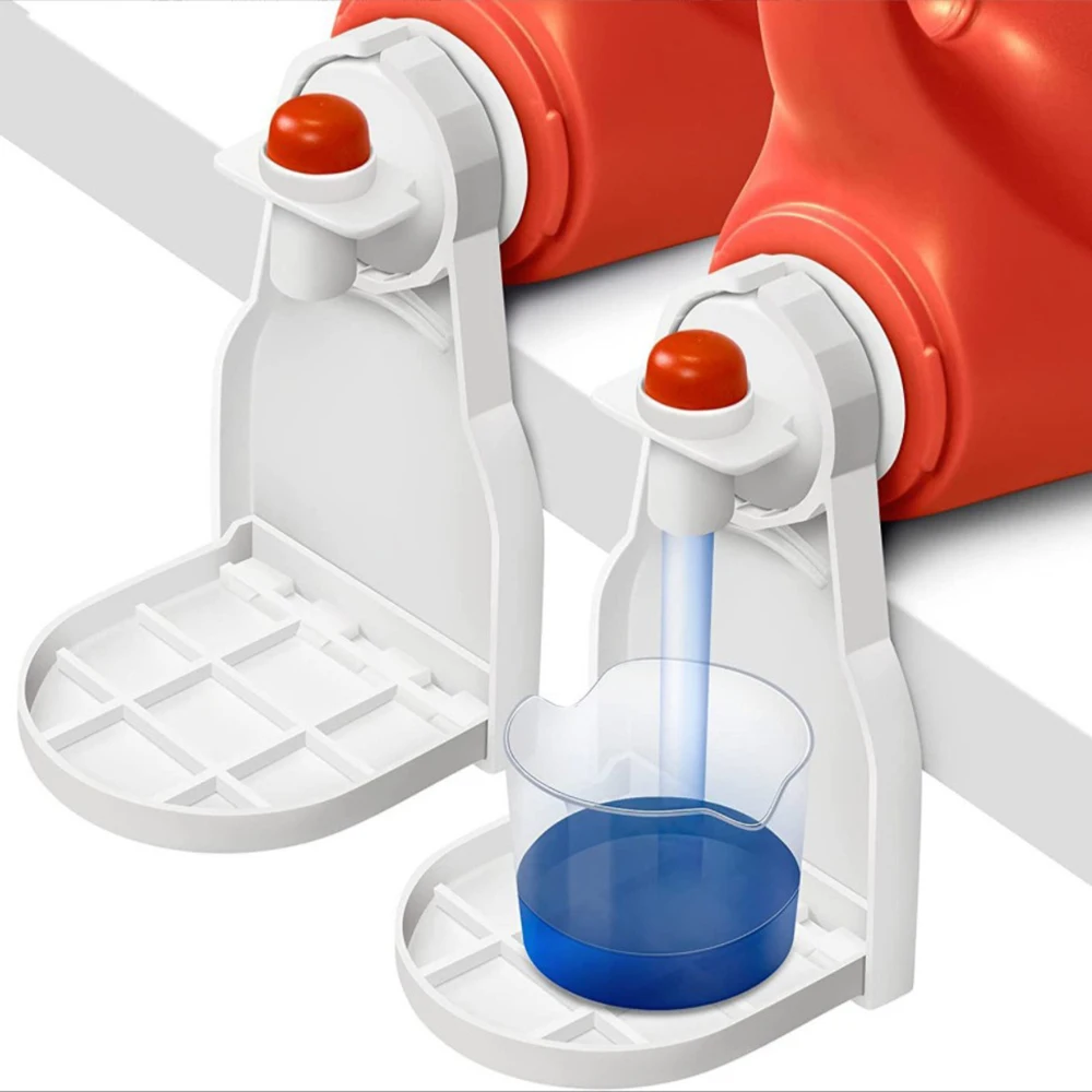 Description Picture 2 of itemLaundry Detergent Universal Organizer Soap Dish Accessories Drip Collector Cup Holder Fabric Softener Rack Spill