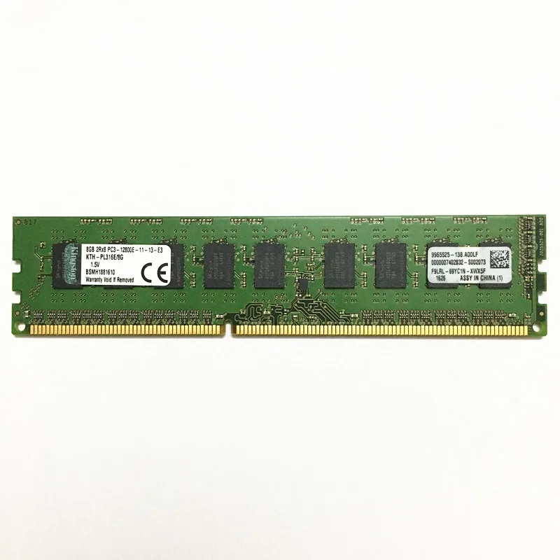 Kingston-Memoria de estación de trabajo sin búfer, DDR3, 8GB, 1333MHz, 1600MHz, 1866MHz, ECC, PC3L, PC3-12800E, 1,35 V, 1,5 V, ECC