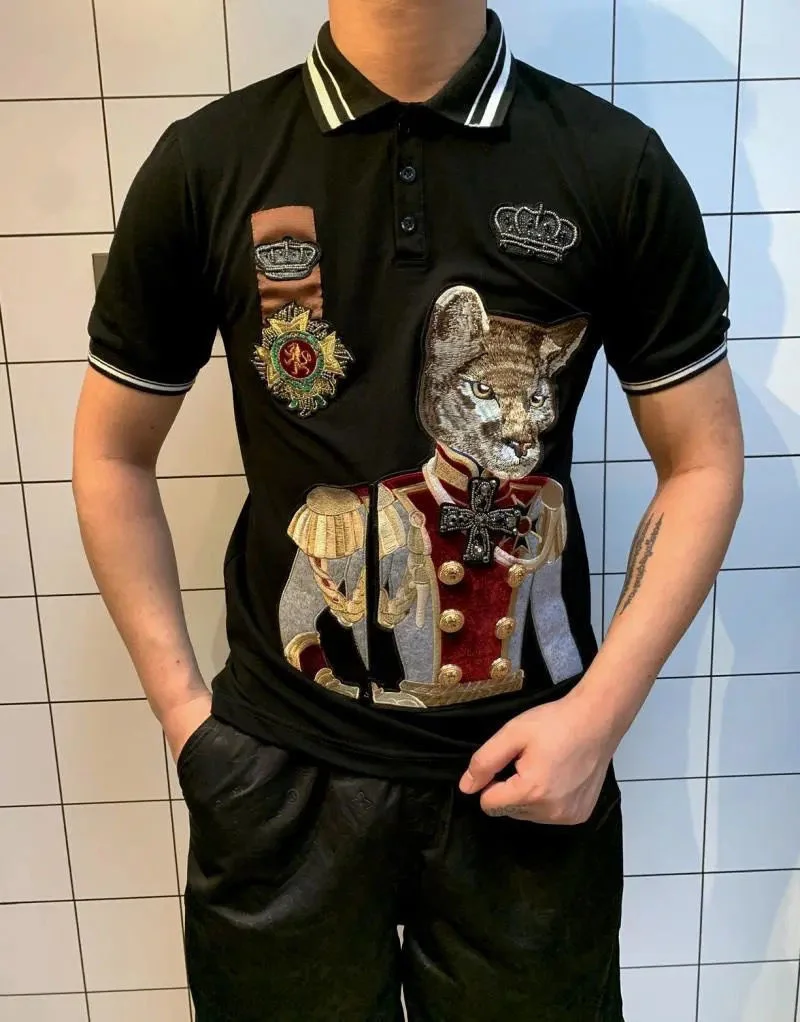 

Fashion zc9239 Men's Tops & Tees 2022 Runway Luxury European Design Print party style T-Shirts Men's Clothing