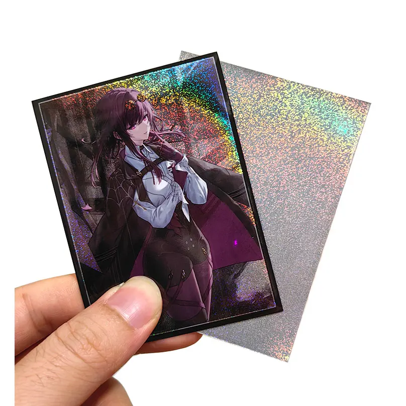 

50ct Holographic Flashing Sleeves (Arianna The Labrynth Servant) Top Loading Trading Card Sleeves 63X90MM Deck Protector for YGO