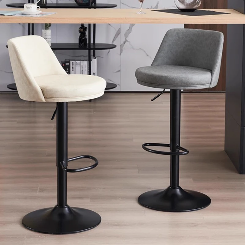 

Modern Minimalist Bar Stool Luxury European Metal Adjustable Bar Chairs Swivel Industrial Cadeira Ergonomica Home Furnitures