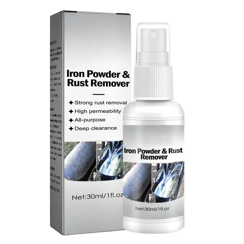 Rust Remover Spray 1.01oz Metal Rust Cleaner Auto Rust Stain Remover Rust Dissolver Spray For Multi Purpose Use For Metal