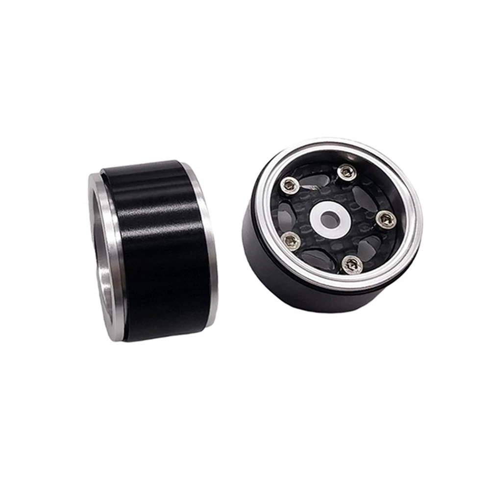 

1Pair 100% New Carbon Fiber Wheel Hub Aluminium Alloy Wheel Rim for Axial SCX24 Deadbolt C10 JLU B-17 JT RC Car Spare Part