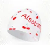 Cute Fruit Women Swimming Caps Waterproof High Elastic Silicone Swim Pool Bathing Hat for Adults Protect Ears Diving Hat 5