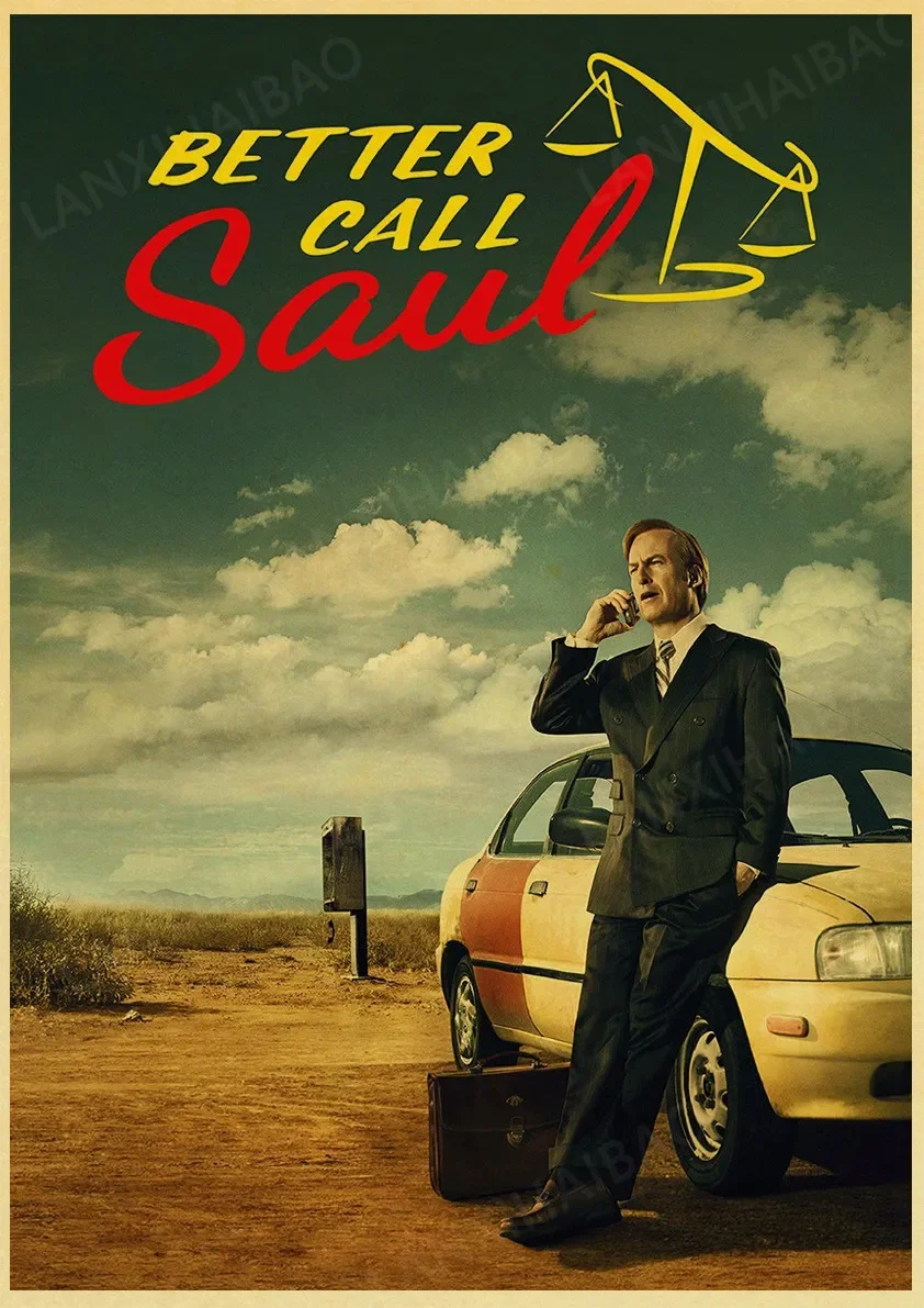 thumbnail image 1 of Pósteres de películas clásicas Póster de Better Call Saul Arte de pared retro Decoración de habitación Arte para el hogar Impresiones para la sala de estar, 1 of 5
