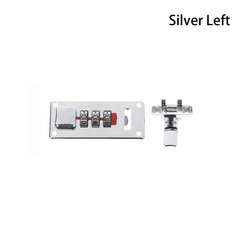מנעול שילוב 3 ספרות 65*29mm נעילת סיסמה תפס תכשיטים ללא מפתח קופסת עץ מזוודה מנעול קבוע מנעולים מקודדים חומרה