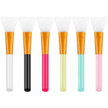 실리콘 공예 브러시, 뒤집개 혼합 미디어 브러시, 재사용 가능한 송진 에폭시 브러시 세트, 카드 제작용 스프레딩 도구, 4 개, 6 개 세트