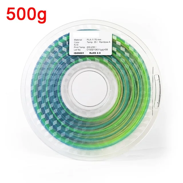 Temperature-Activated Color-Changing PLA 3D Printer Filament - 1.75mm, Multiple Colors