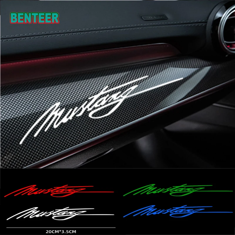 

2pcs Car Interior Body Window Sticker For Ford Mustang Accessories