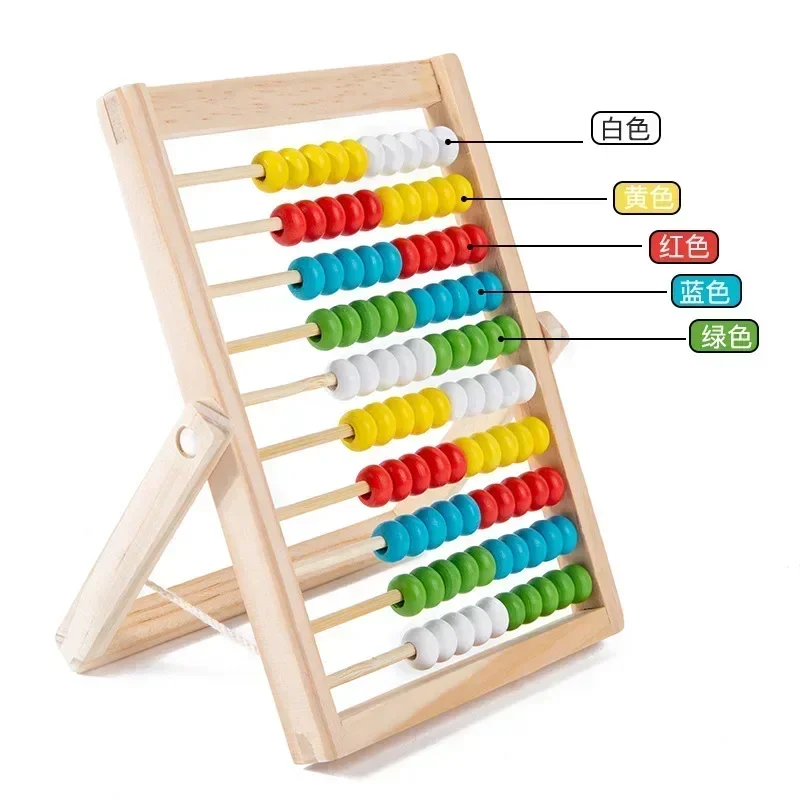 Classic Wooden Educational Counting Toy 100 Beads Preschool Math Learning Toys Montessori Number Arithmetic Abacus Toddler Gift educational toys math toys learning puzzle toys teaching aids toys