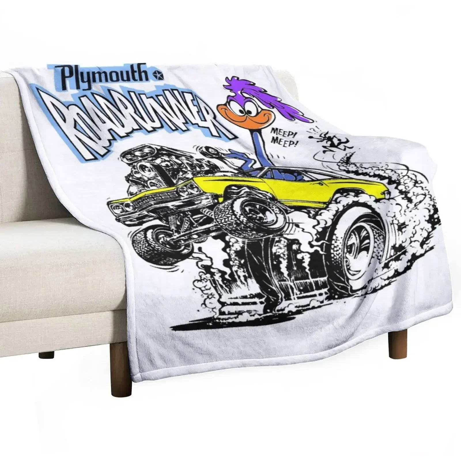 

1969 Plymouth _Hemi_ Roadrunner Throw Blanket Decorative Throw manga Blankets