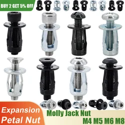 Petal Shape Metal Rivet Nut Screw Bolt Set Hexagon Screws Panel License Fix Clamp Lock Expansion Jack Nuts Rivetnut M4 M5 M6 M8