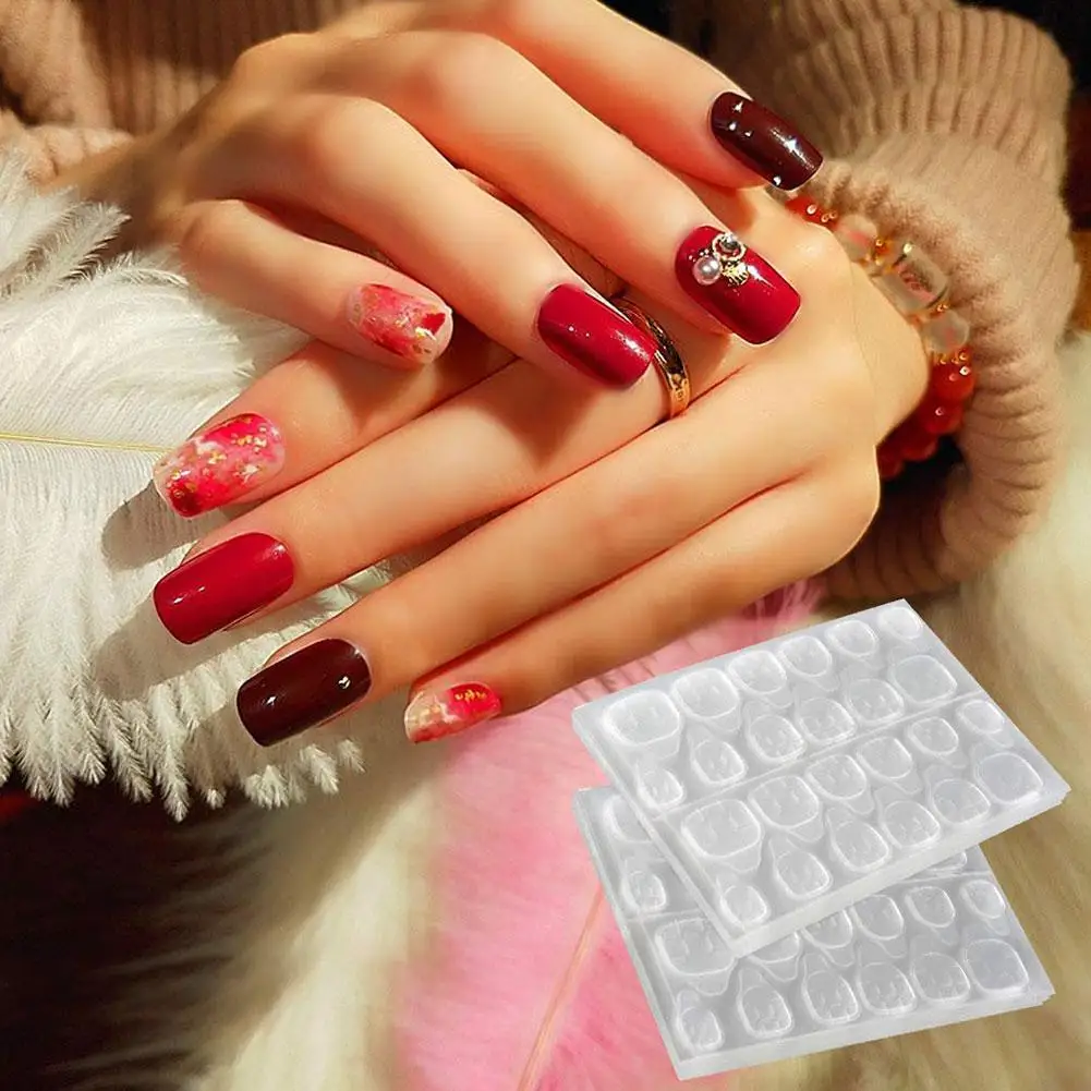 Faux ongles Nooves Eux profondes Gel Autocollants 20 Pièces main image 0