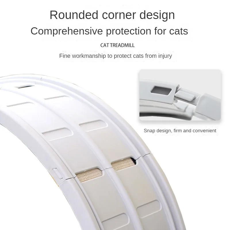 Silent Roller Cat Treadmill Pet Furniture Anti-stuck Feet Fitness Cat Running Wheel Plastic Pet Treadmill