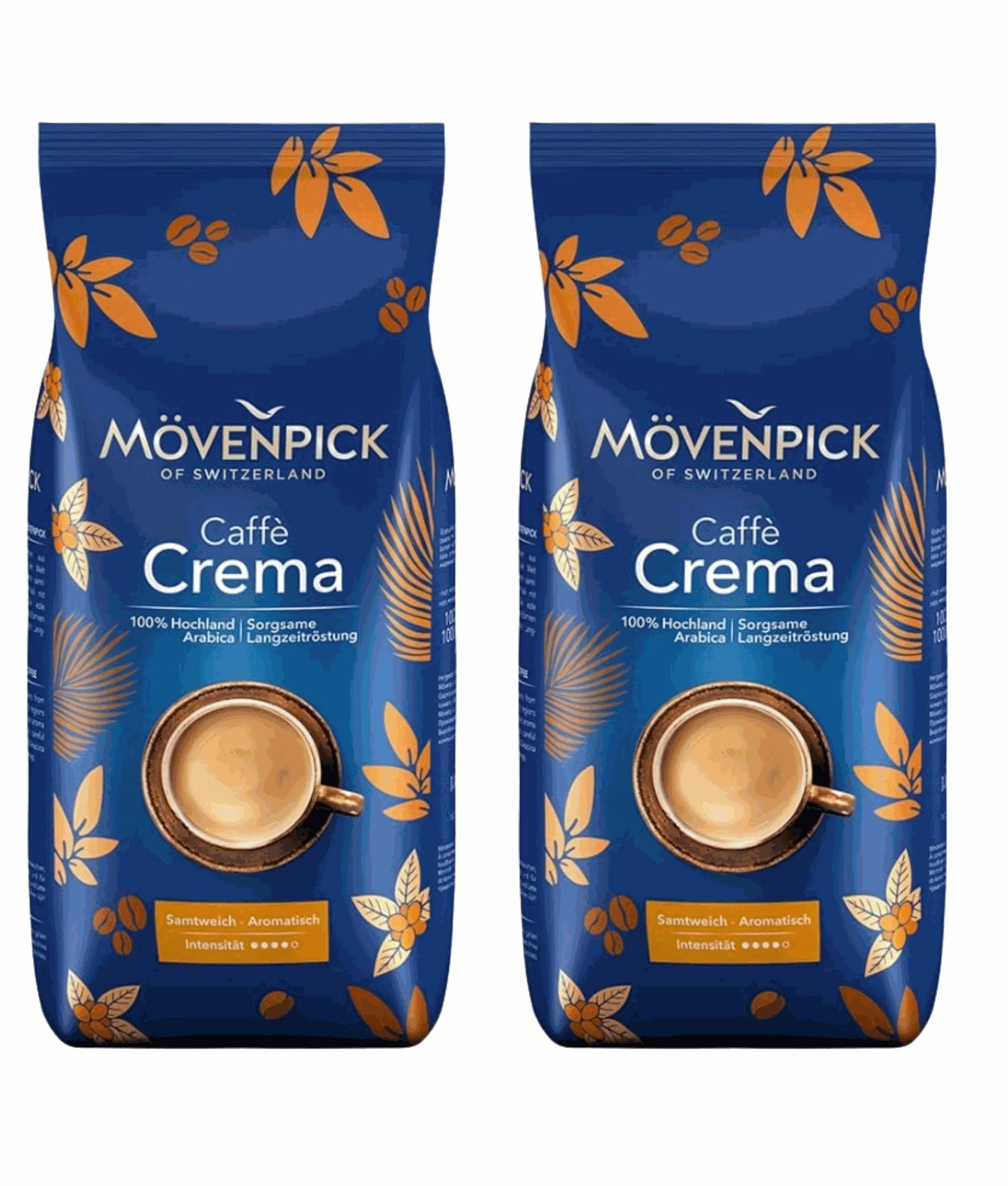 Kawa Ziarnista 100% Arabica 1Kgx2 Movenpick Caffe Crema z Polski za $32.53 / ~122zł