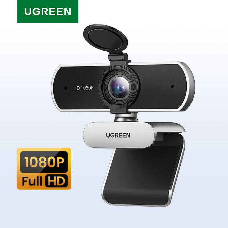 UGREEN 1080P Webcam with Microphone, Full HD USB Web Camera, 85° FOV, Noise-Canceling, Auto Light Correction, Video Webcam