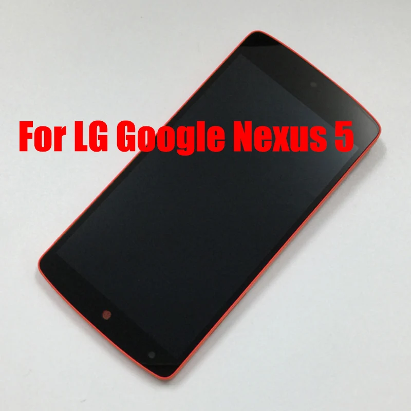 Per Lg Nexus 5 Display Lcd Pannello Pantalla Touch Screen Digitizer Assembly Con Sostituzione Del Telaio Per Lg Google Nexus 5 D820 D821