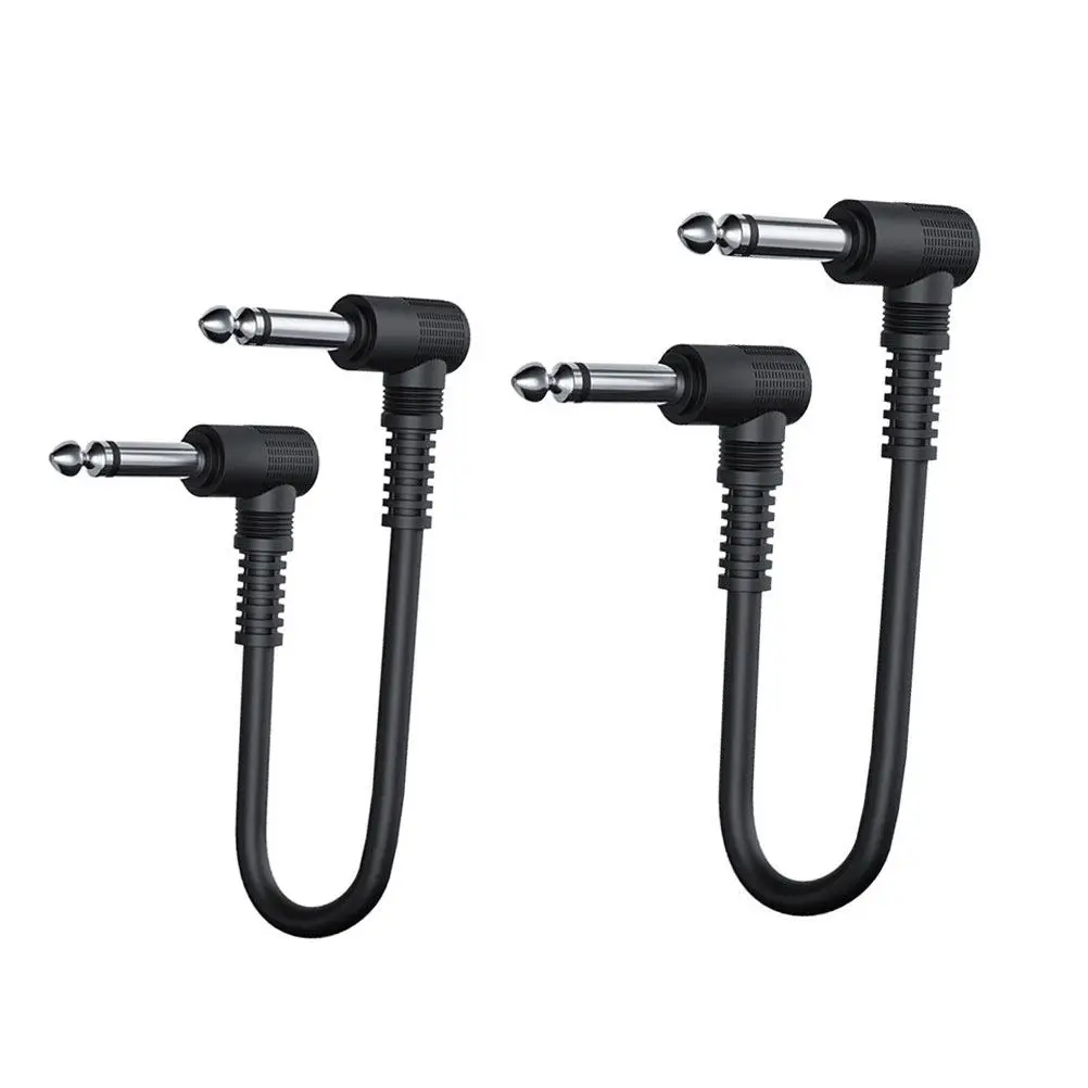 2Pcs 기타 이펙터 케이블 일렉트릭 기타 베이스 악기용 하이 코드 이펙터 코드 휴대용 액세서리