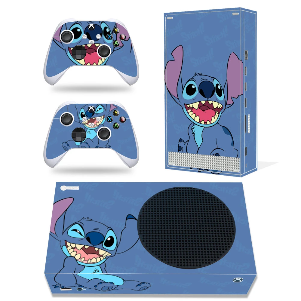 Disney Stitch Mickey Decal Cover for Xbox Series X Console and 2 Controllers Xbox Series X Skin Sticker Vinyl